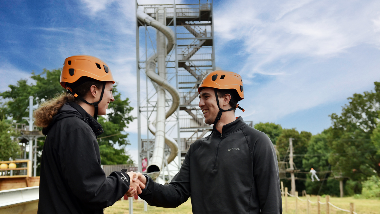 Corporate Handshake Tower